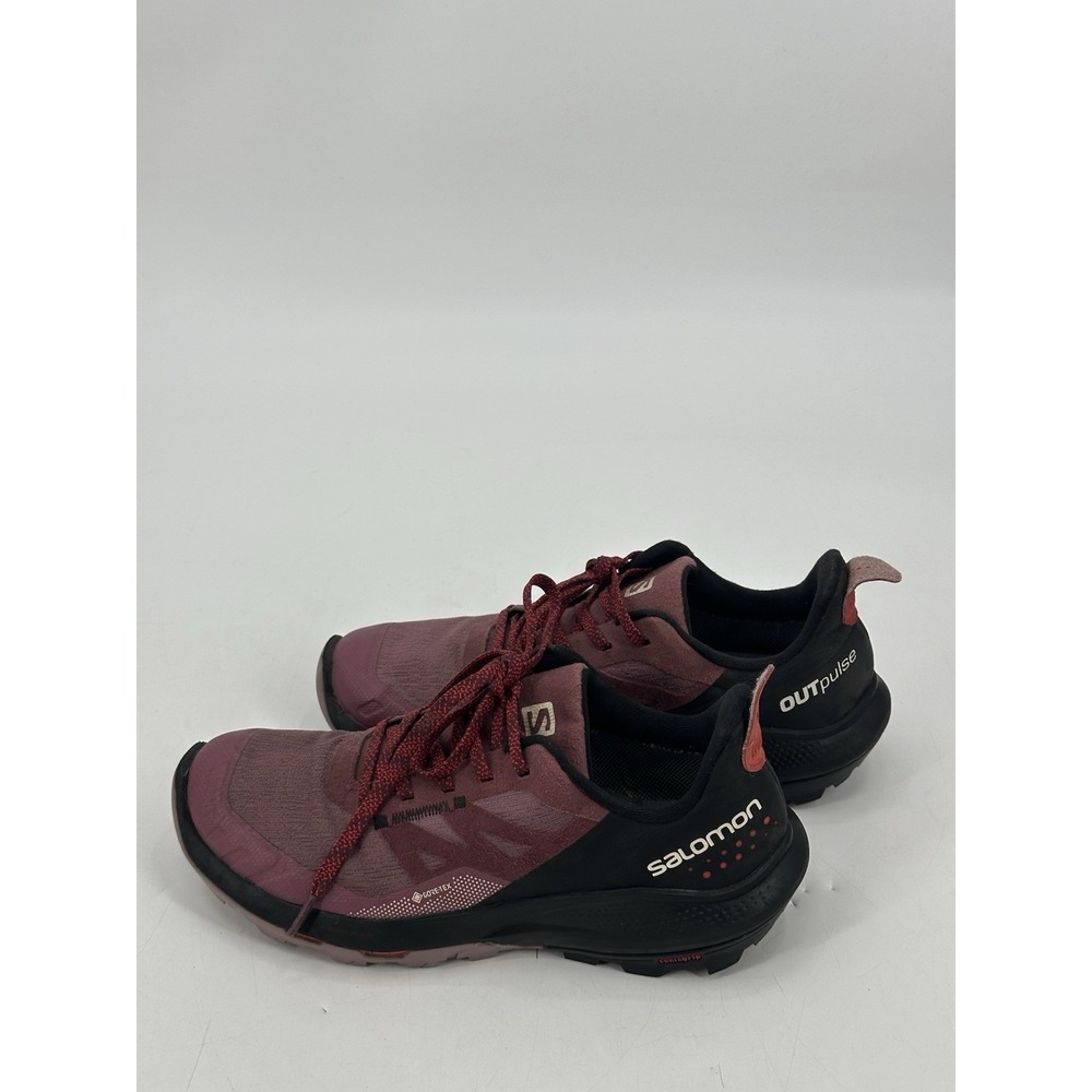 Salomon OutPulse GTX Waterproof Hiking Shoes Size 6.5 Women's Purple/Black